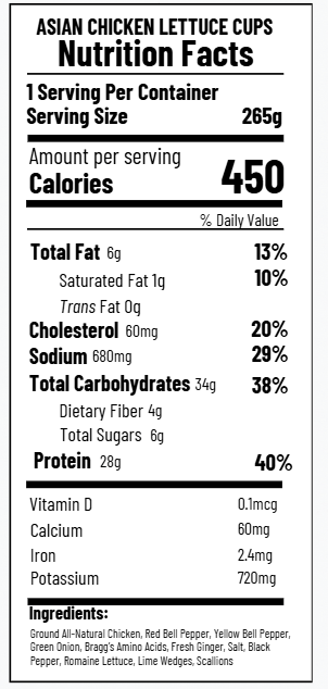 Asian Chicken Lettuce Cups (FB)