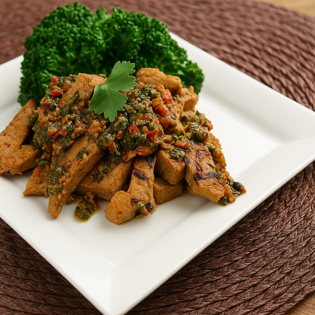 Vegetarian Gaucho Chimichurri Soy Steak (FB)
