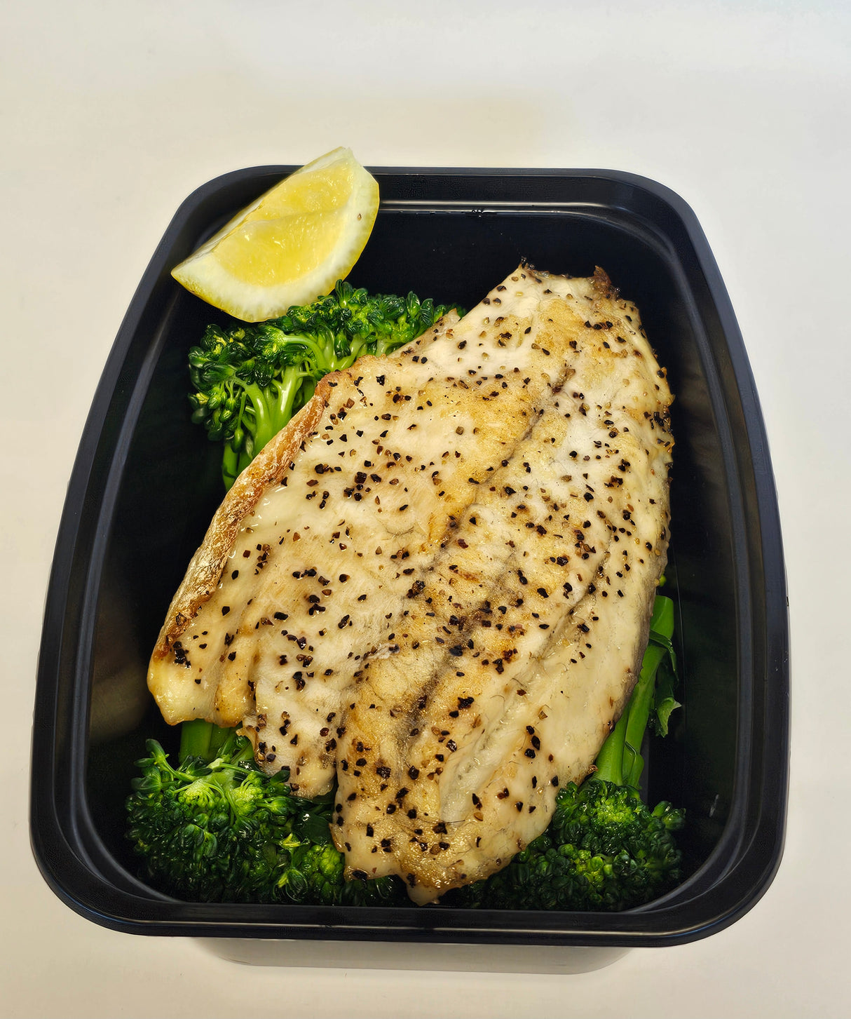 Pan Seared Barramundi with Steamed Broccolini