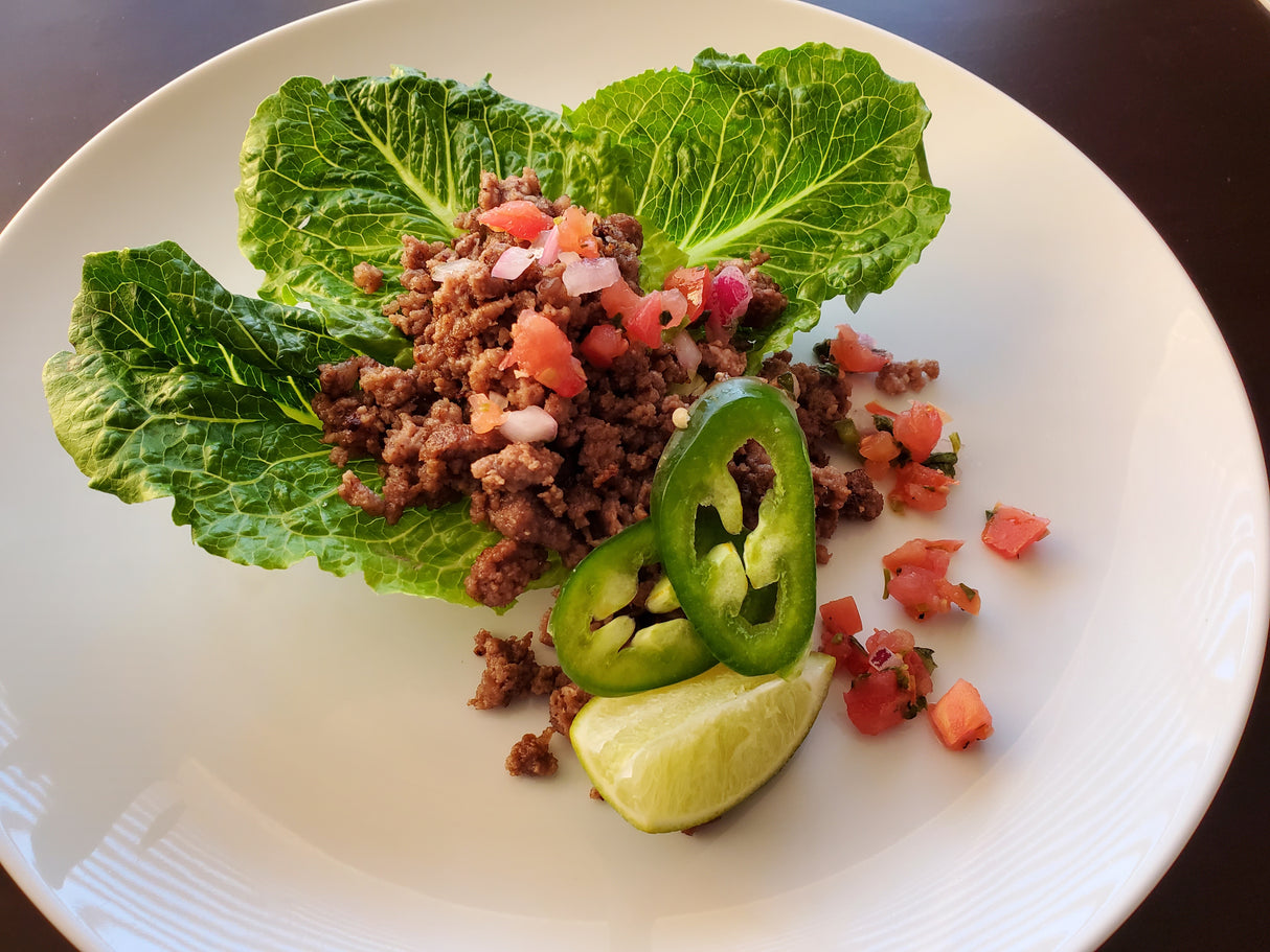 Grass Fed Beef Lettuce Wraps