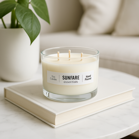 Sunfare Essentials – Hand-Poured Soy Candle Trio