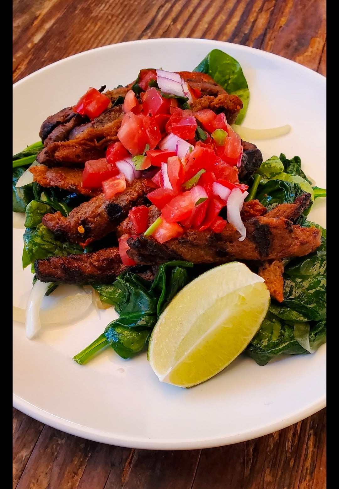 Vegetarian Chili Spiced Soy Steak (FB)
