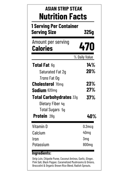 Asian Strip Steak (FB)