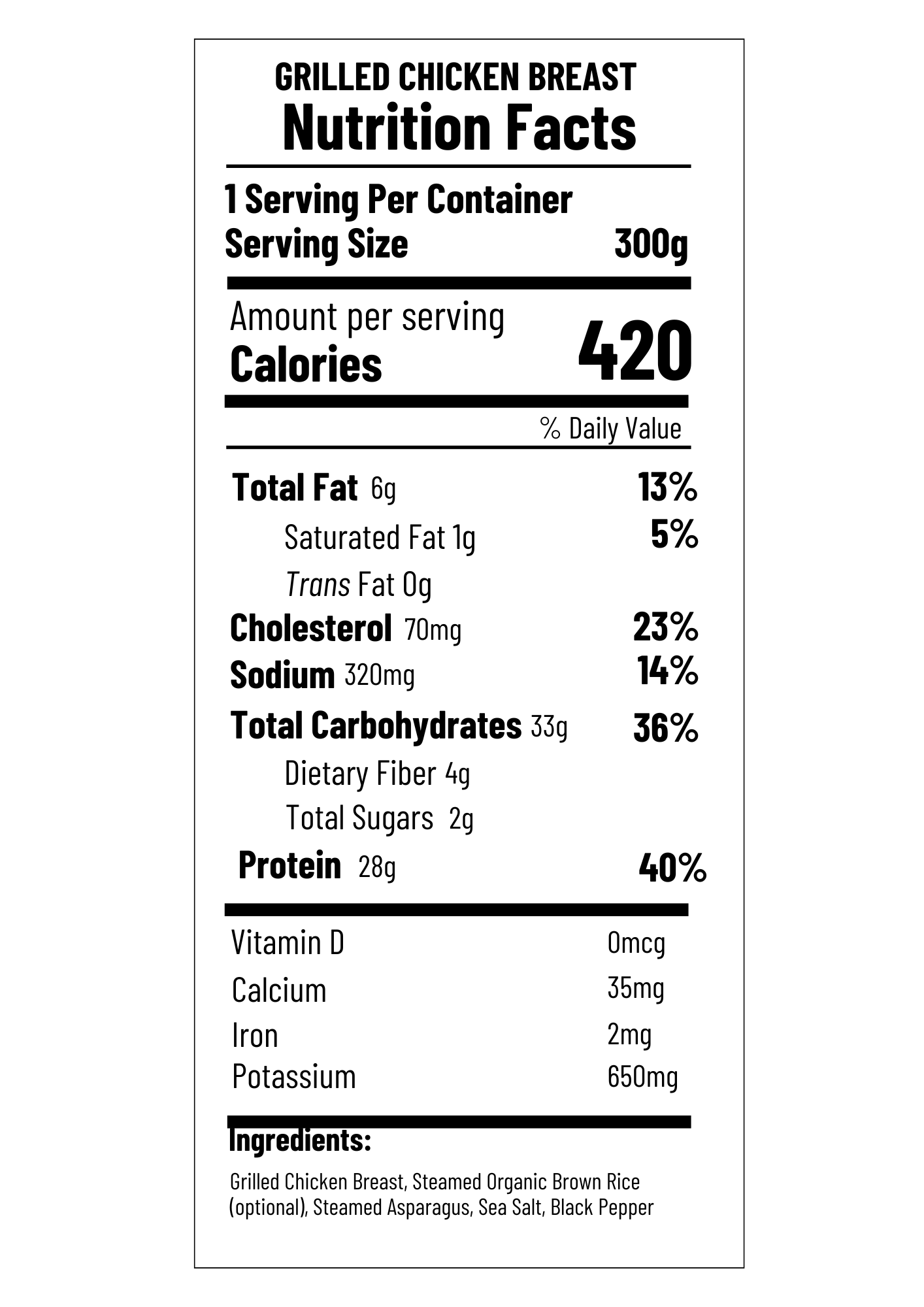 Grilled Chicken Breast (FB)