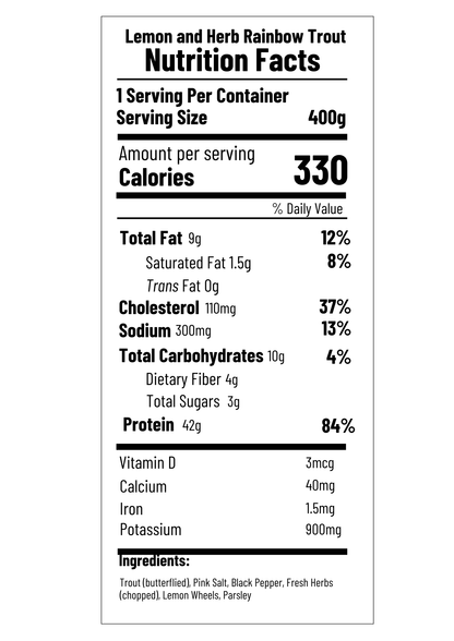 Lemon and Herb Rainbow Trout (FB)