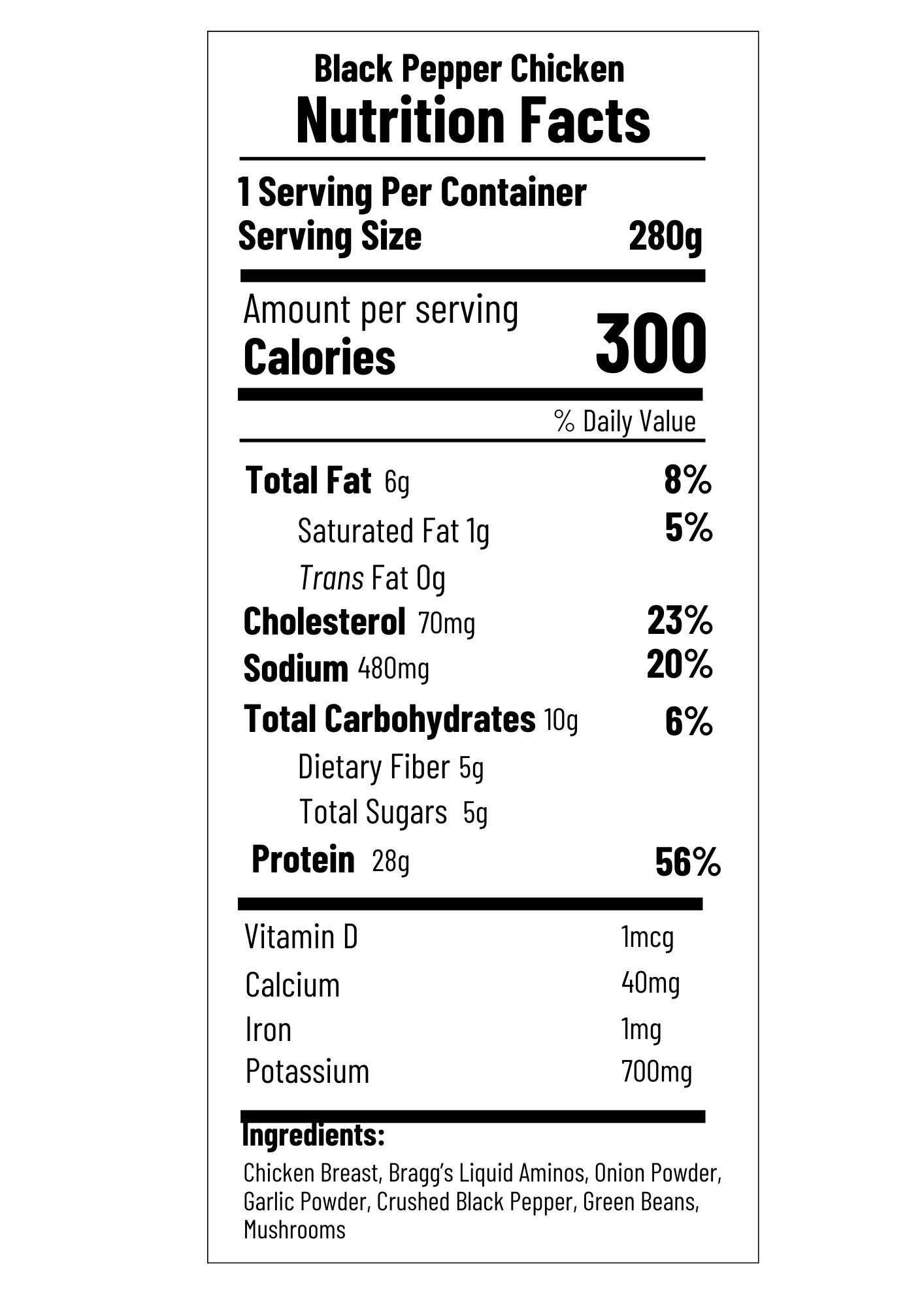 Black Pepper Chicken (FB)