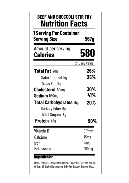 Beef and Broccoli Stir-fry (FF)