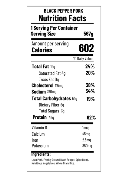 Black Pepper Pork (FF)