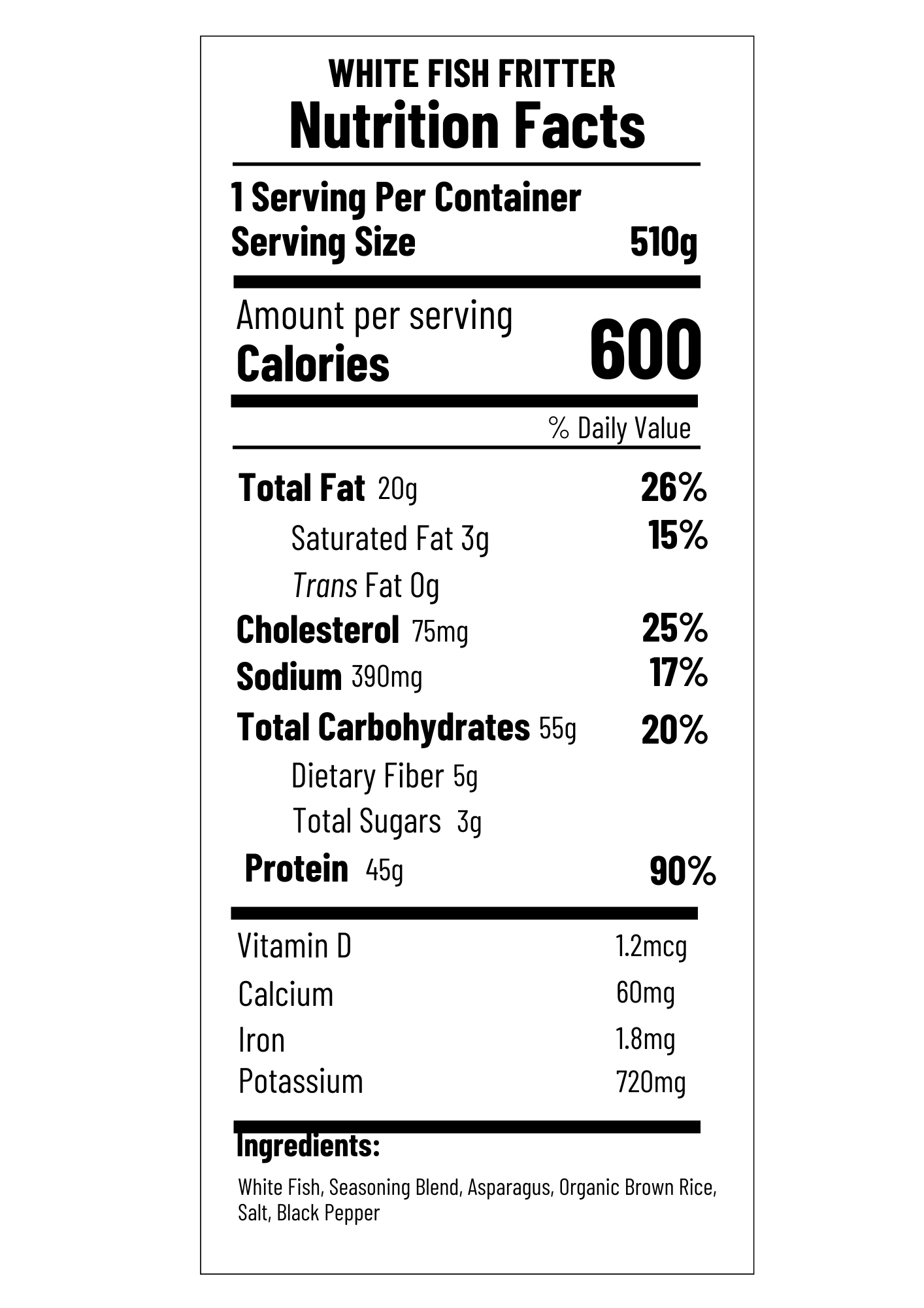 White Fish Fritter (FF)