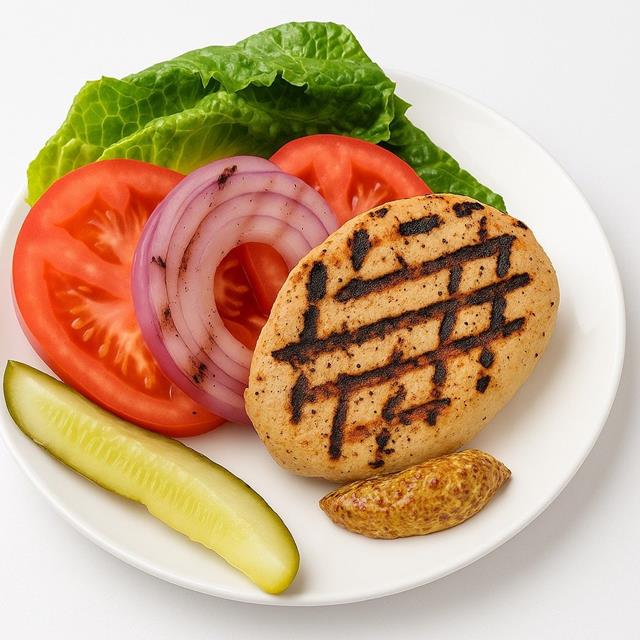 Vegetarian Soy Chicken Burger (FB)