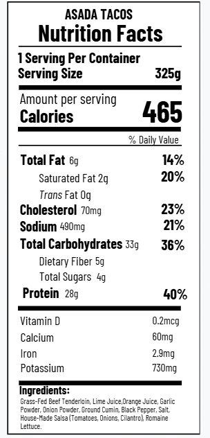 Asada Beef Tacos with Lettucw (FB)