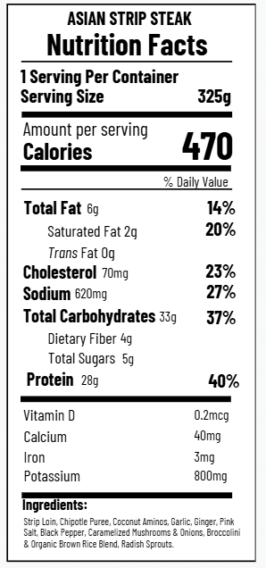 Asian Strip Steak (FB)