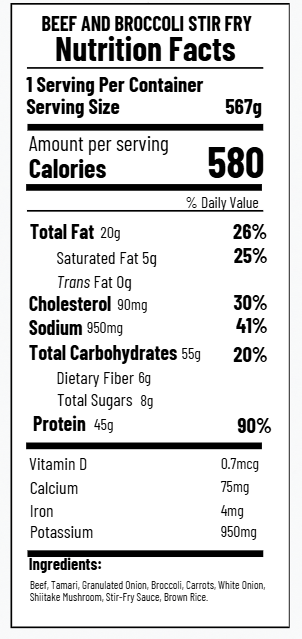 Beef and Broccoli Stir-fry (FF)