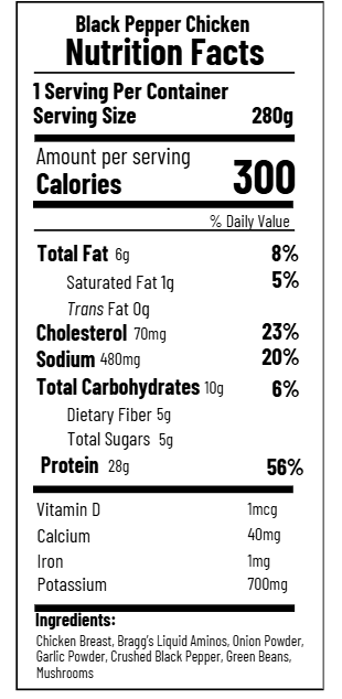 Black Pepper Chicken (FB)