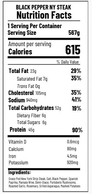 Black Pepper New York Steak (FF)