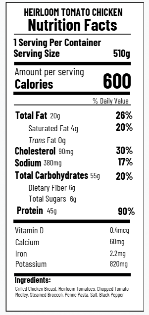 Heirloom Tomato Chicken (FF)