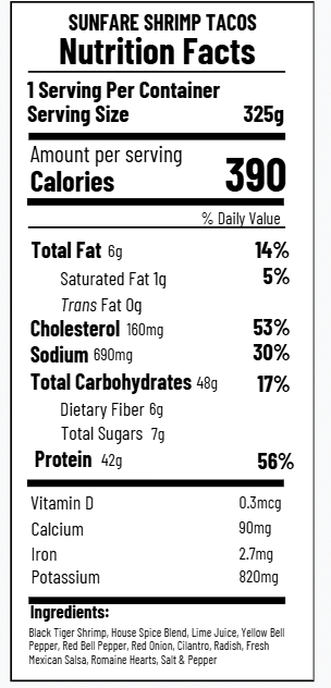 Sunfare Shrimp Taco(FB)